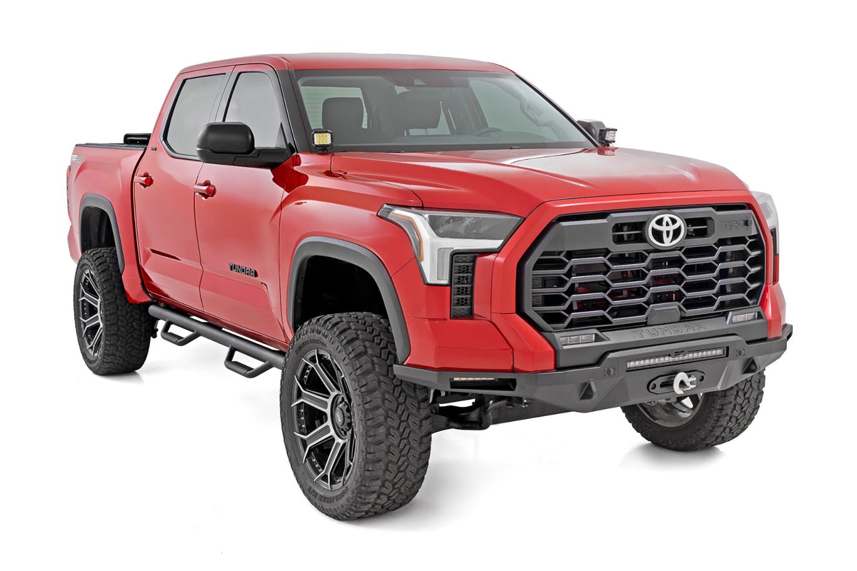 Rough Country Nerf Steps Cab Length Crew Max Toyota Tundra 2WD 4WD (2022-2026)
