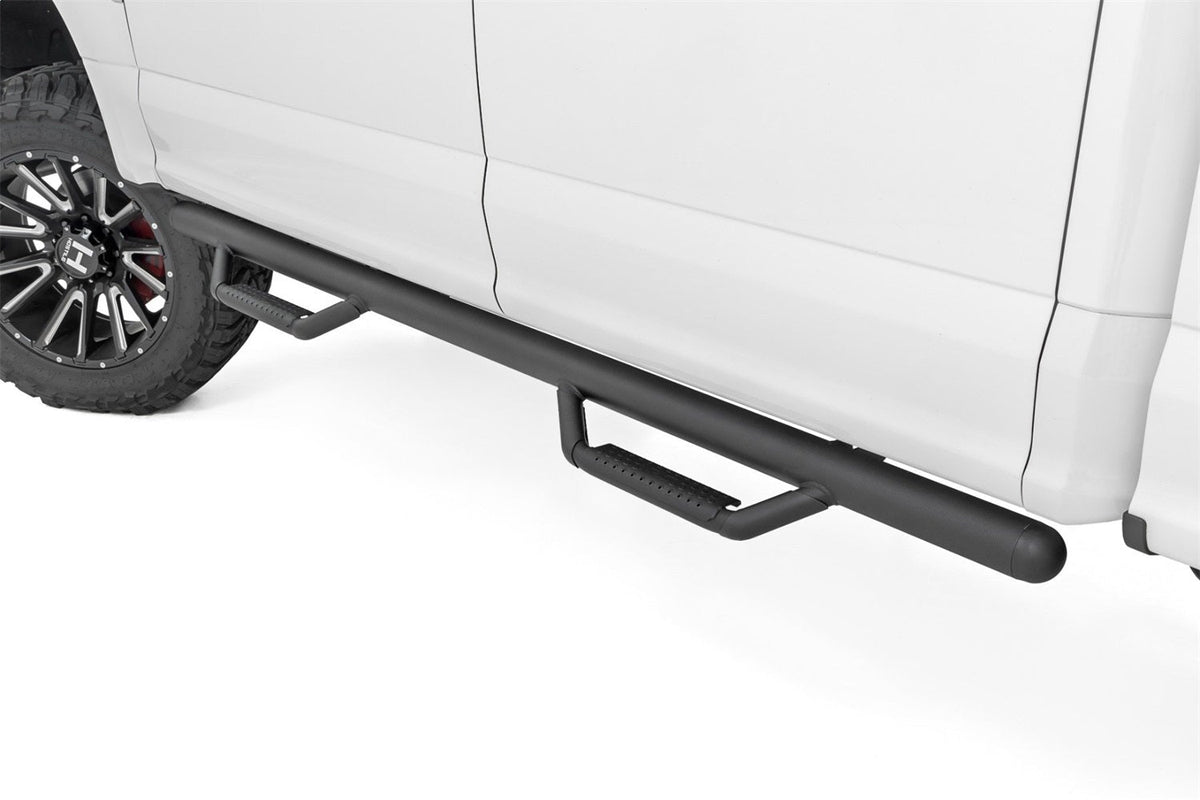 Rough Country Nerf Steps Cab Length Crew Ford F-150 Lightning F-250 F-350 Raptor (15-26)
