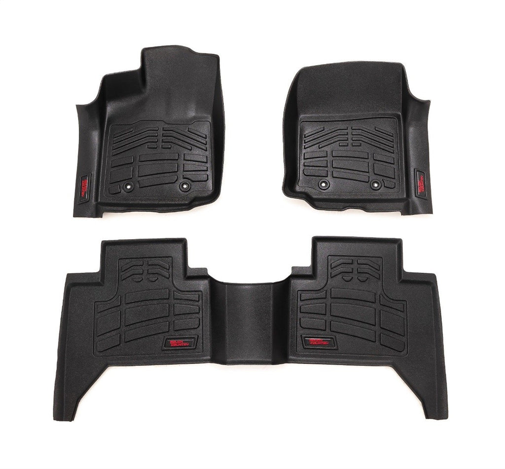 Rough Country Sure-Fit Floor Mats FR RR Toyota Tacoma 2WD 4WD (2016-2023)