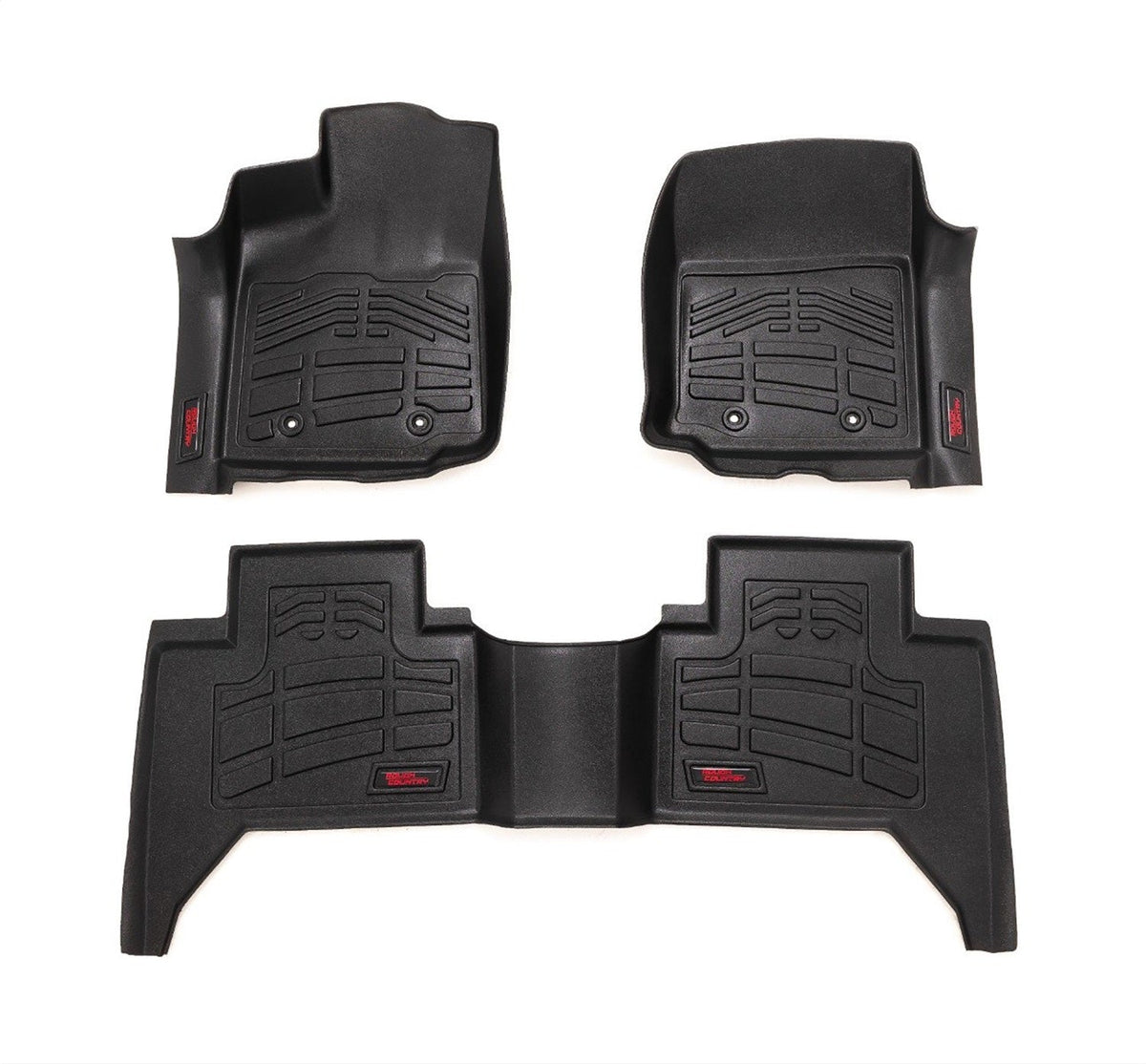 Rough Country Sure-Fit Floor Mats FR RR Toyota Tacoma 2WD 4WD (2016-2023)