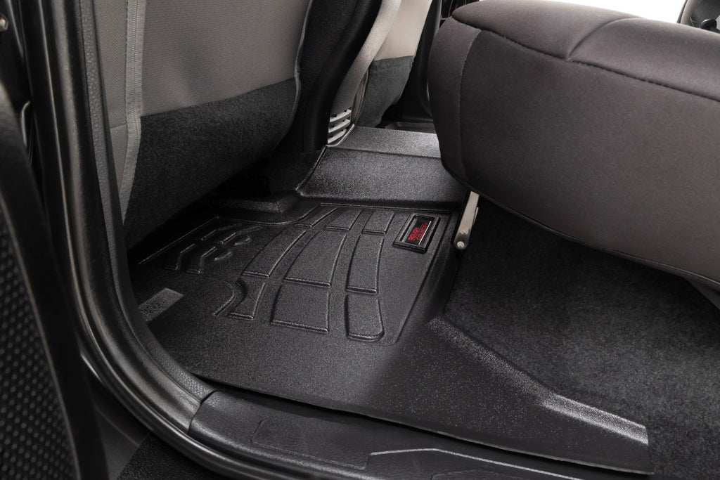 Rough Country Sure-Fit Floor Mats FR RR Toyota Tacoma 2WD 4WD (2016-2023)