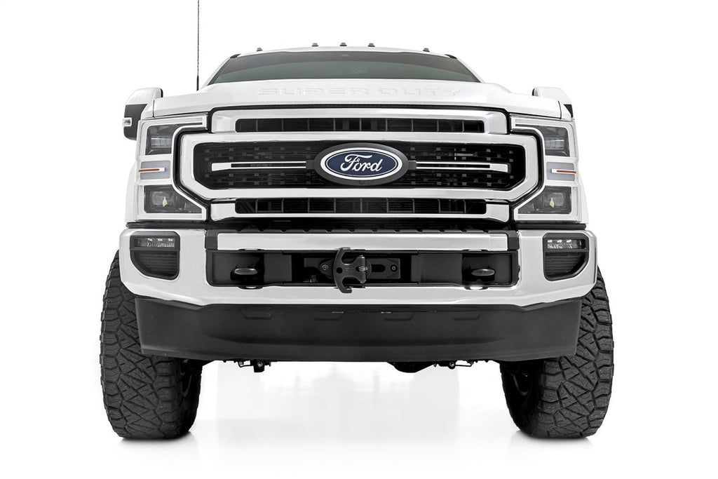 Rough Country Hidden Winch Mount PRO12000S Ford F-250 F-350 Super Duty 2WD 4WD (20-22)