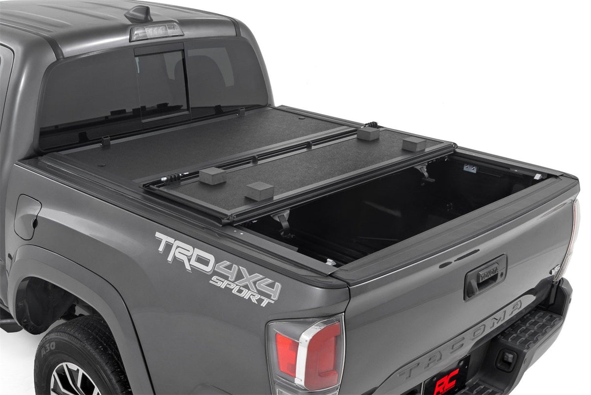Rough Country Hard Low Profile Bed Cover 6 Bed Toyota Tacoma 2WD 4WD (2016-2023)