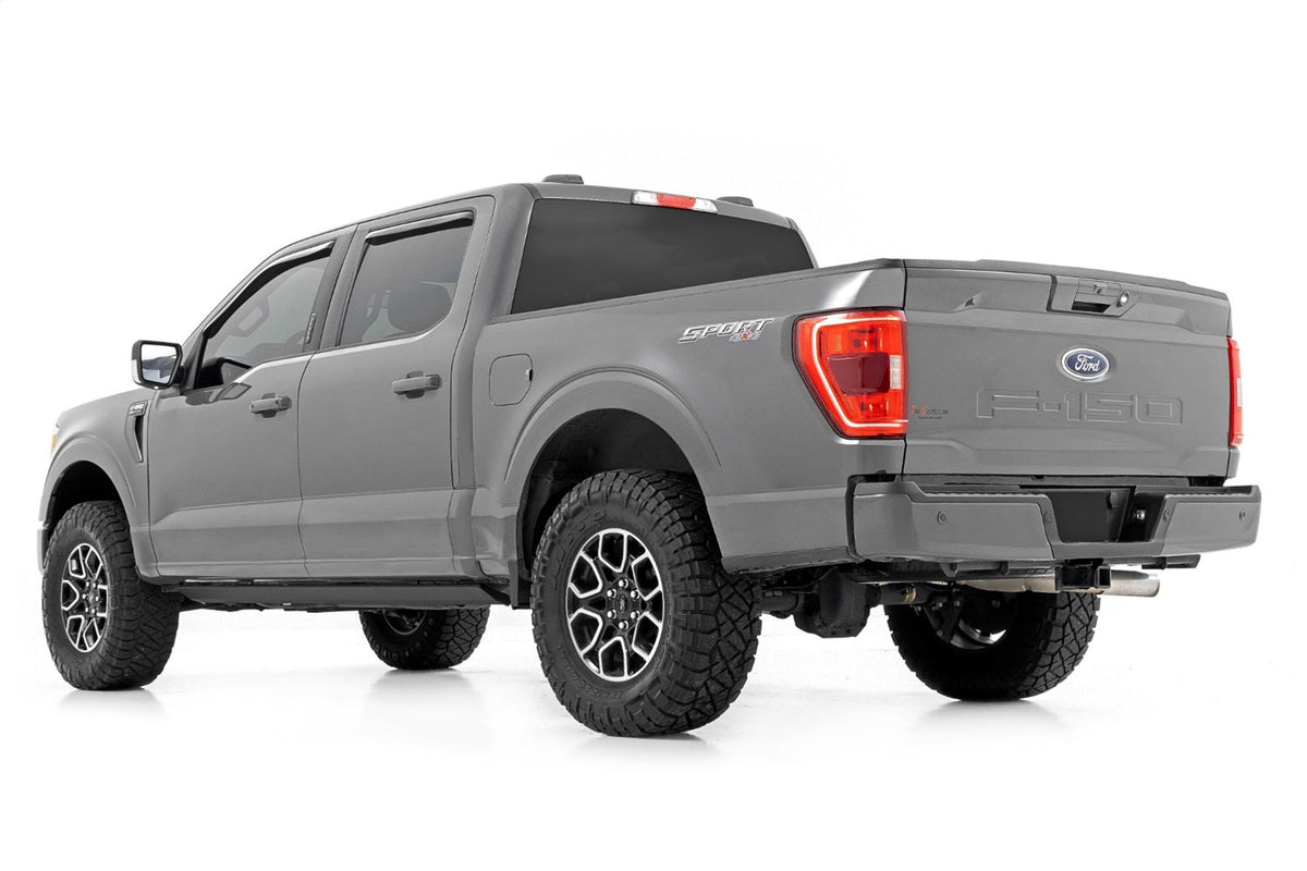 Rough Country Power Running Boards Dual Electric Motor Ford F-150 Lightning F-250 F-350 Raptor (15-26)