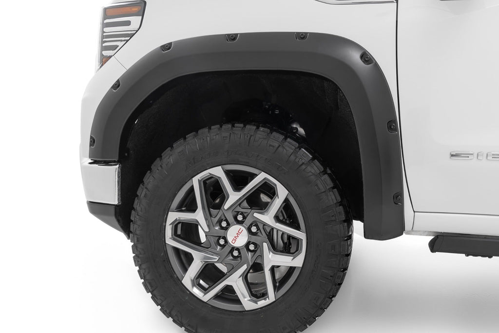 Rough Country Pocket Fender Flares G6M Titanium Rush GMC Sierra 1500 2WD 4WD (19-26)