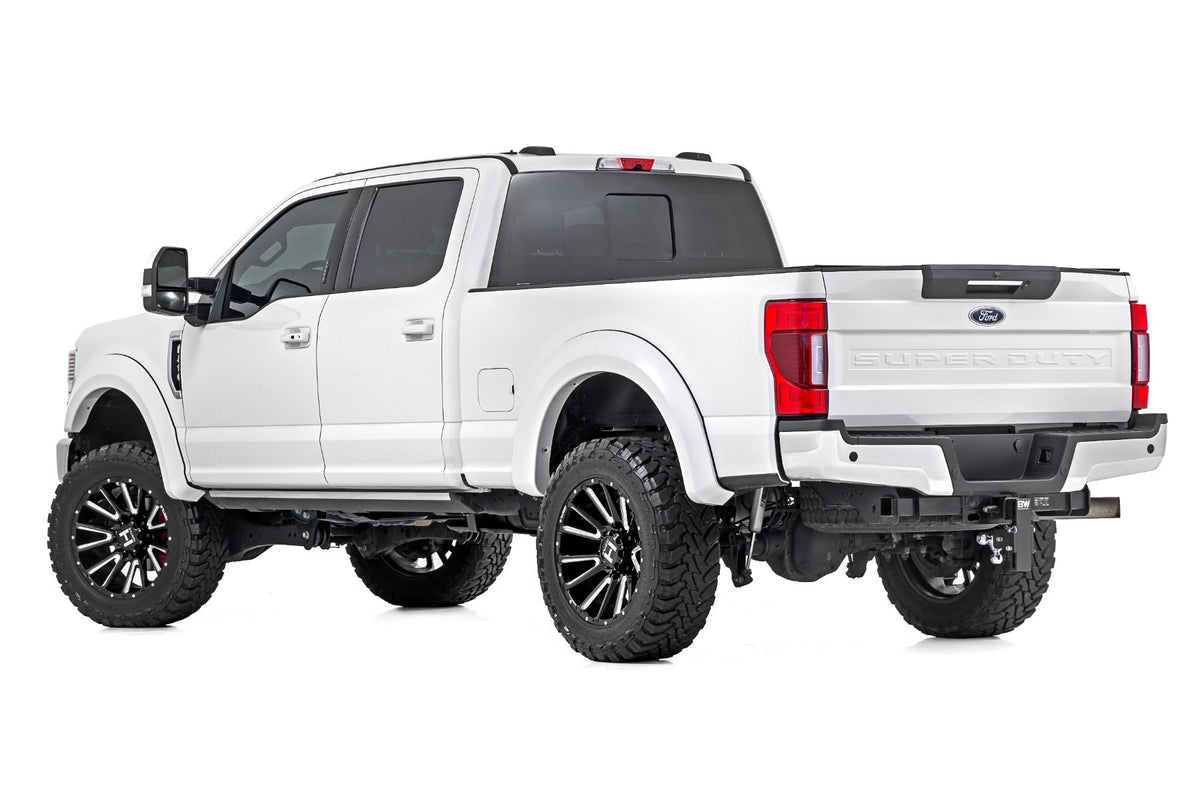 Rough Country Sport Fender Flares UX Ingot Silver Metallic Ford F-250 F-350 Super Duty (17-22)