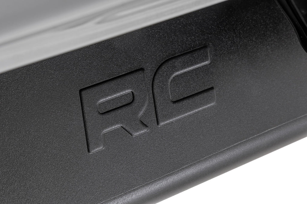 Rough Country OV2 Running Boards Side Step Bars Crew Cab Ford F-150 Lightning F-250 F-350 (15-26)