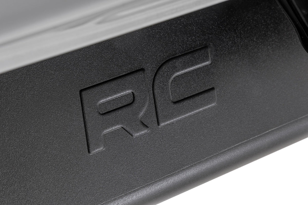 Rough Country OV2 Running Boards Side Step Bars Crew Cab Ford F-150 Lightning F-250 F-350 (15-26)