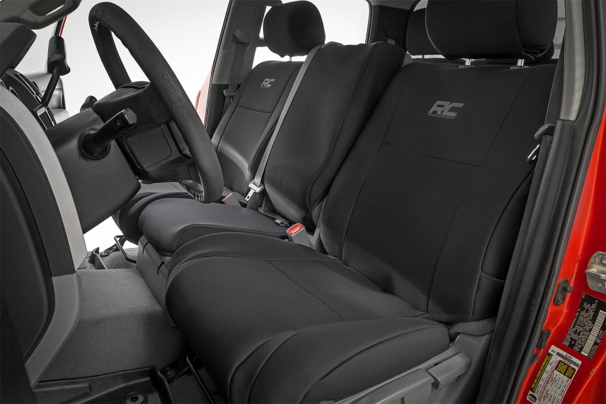 Rough Country Seat Covers FR w Console Cover and Rear Toyota Tundra 2WD 4WD (07-13)