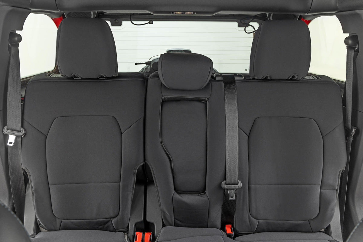Rough Country Seat Covers Bucket Seats W Fold Down RR Armrest FR and RR 4DR Ford Bronco 21-26