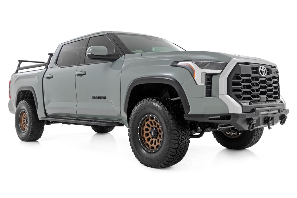 Rough Country RPT2 Running Board Crew Cab Black Toyota Tundra 2WD 4WD (2022-2026)