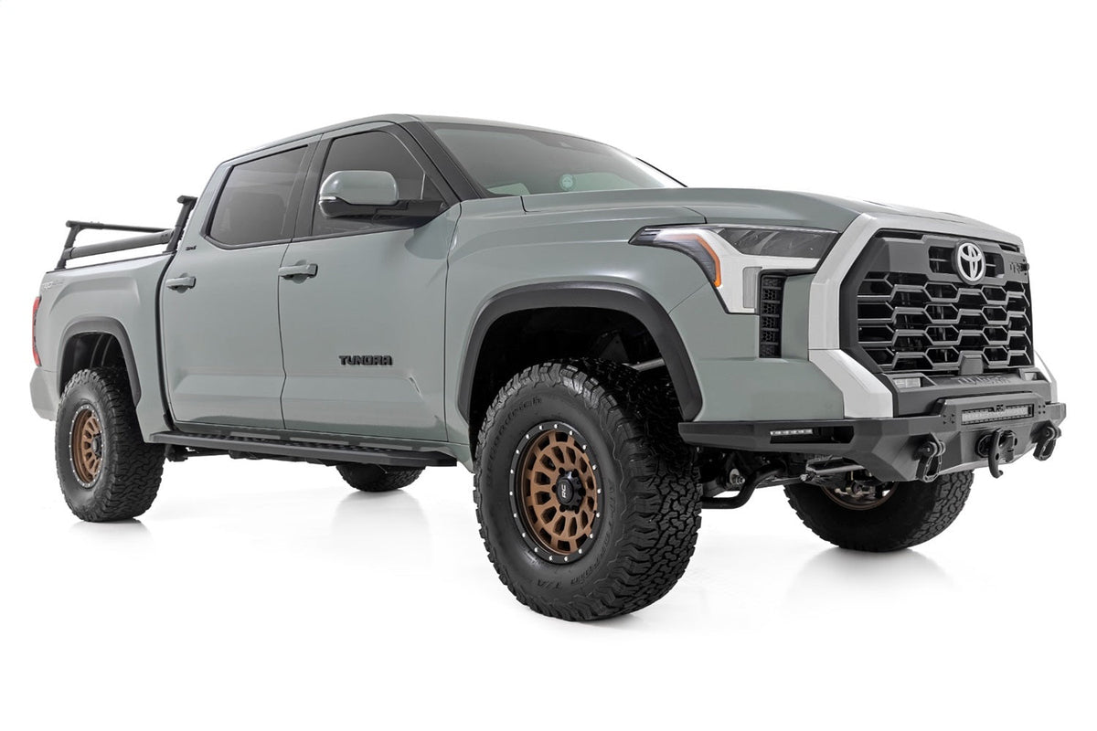 Rough Country RPT2 Running Board Crew Cab Black Toyota Tundra 2WD 4WD (2022-2026)