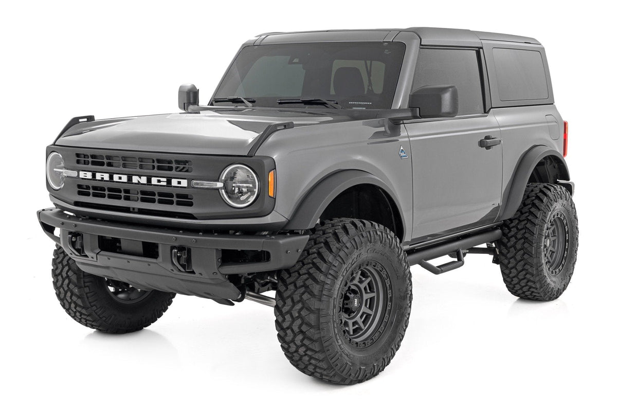 Rough Country Nerf Steps Wheel to Wheel 2 Door Ford Bronco (2 Door) 4WD (2021-2026)