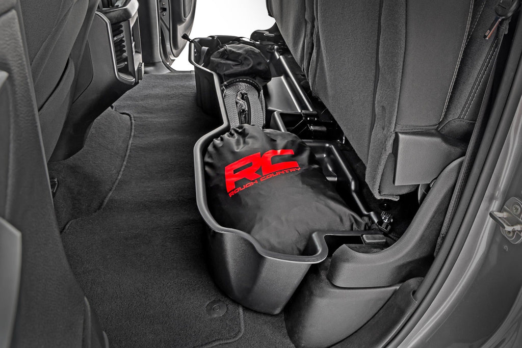 Rough Country Under Seat Storage Double Cab Ram 1500 2WD 4WD (2019-2026)
