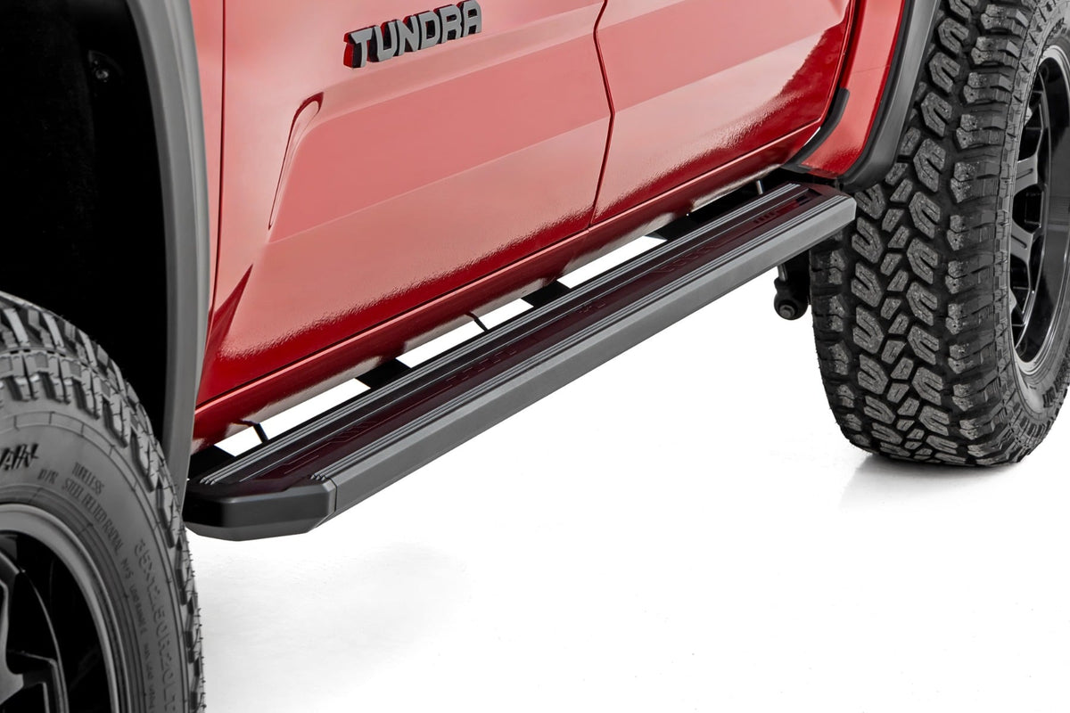 Rough Country Multi-Color LED Running Boards CrewMax Toyota Tundra 2WD 4WD (2022-2026)