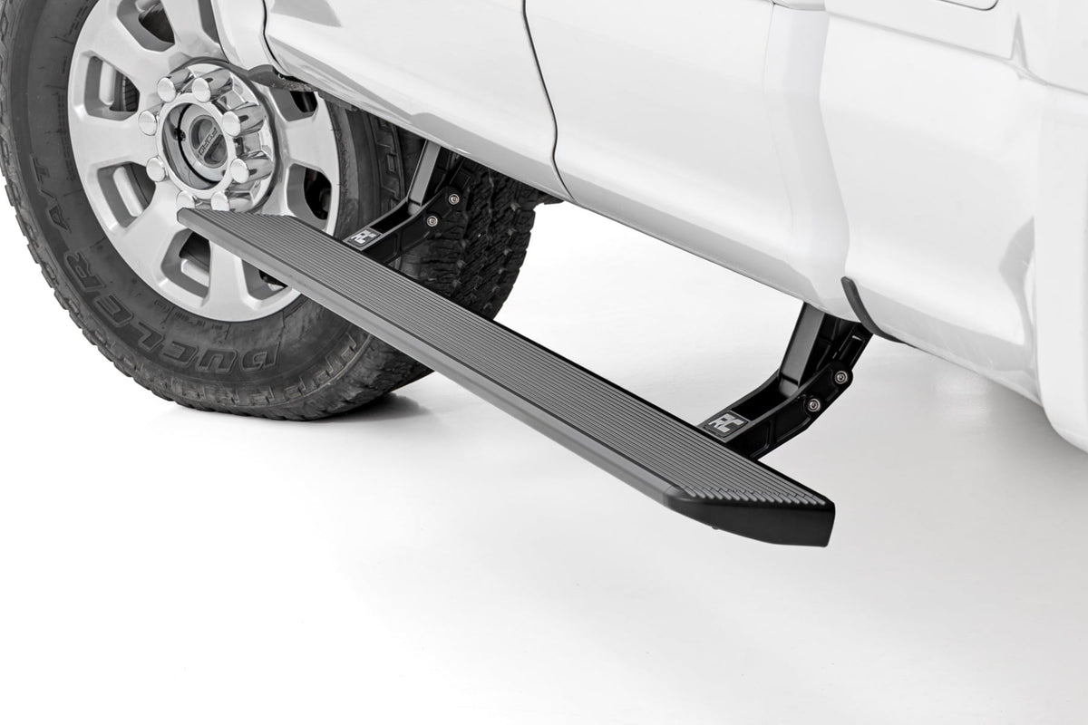 Rough Country Power Running Boards HT-Series Super Cab Ford F-150 Lightning F-250 F-350 Raptor (15-26)