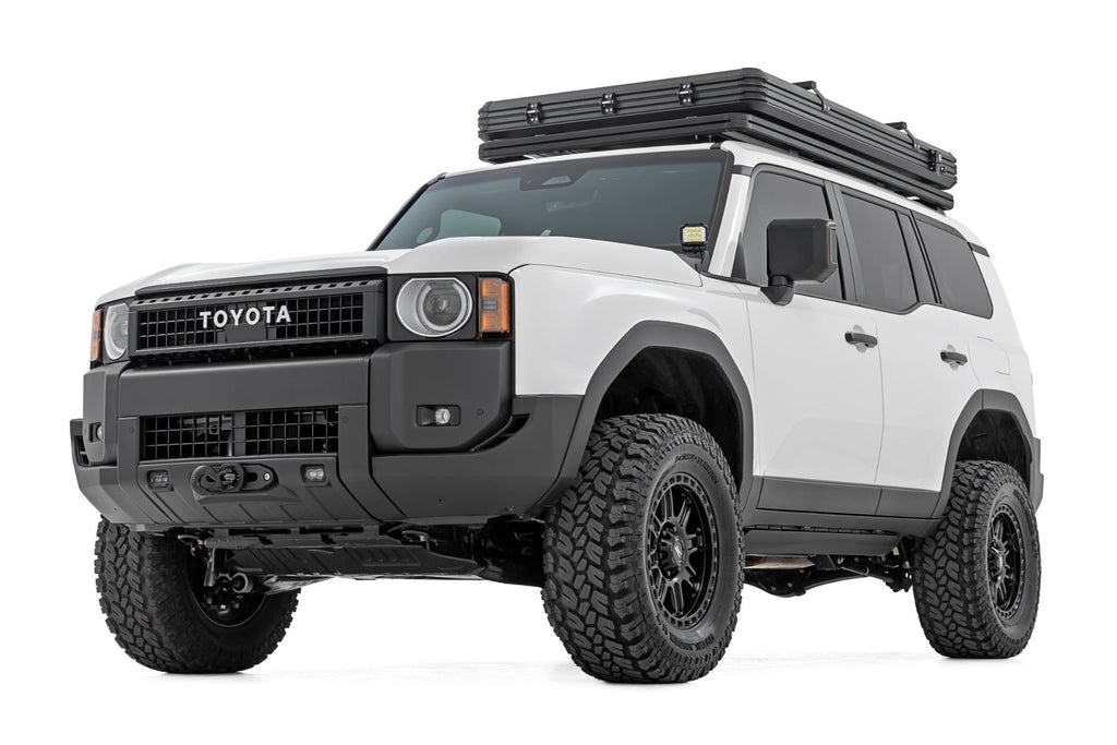 Rough Country FXS Hidden Winch Mount White SAE PRO1200S Toyota Land Cruiser (24-26)