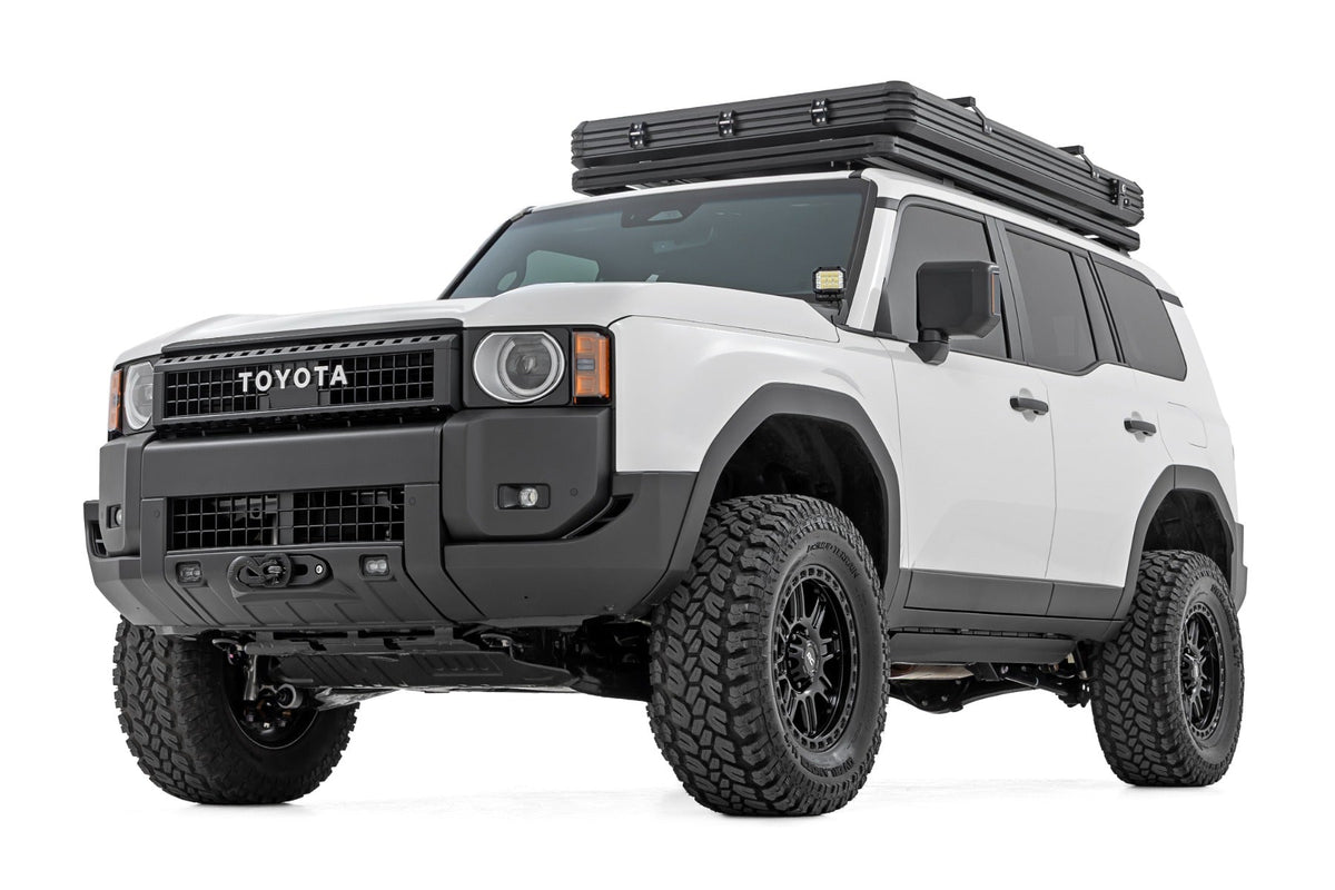 Rough Country FXS Hidden Winch Mount White SAE PRO1200S Toyota Land Cruiser (24-26)