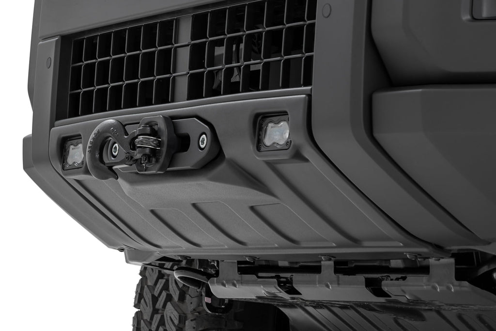 Rough Country FXS Hidden Winch Mount White SAE PRO1200S Toyota Land Cruiser (24-26)