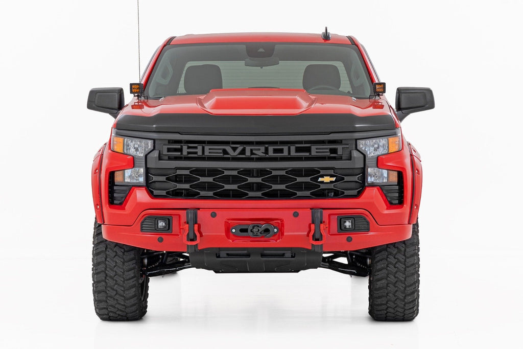 Rough Country Hood Protector Gloss Black Chevy Silverado 1500 2WD 4WD 2019-2026