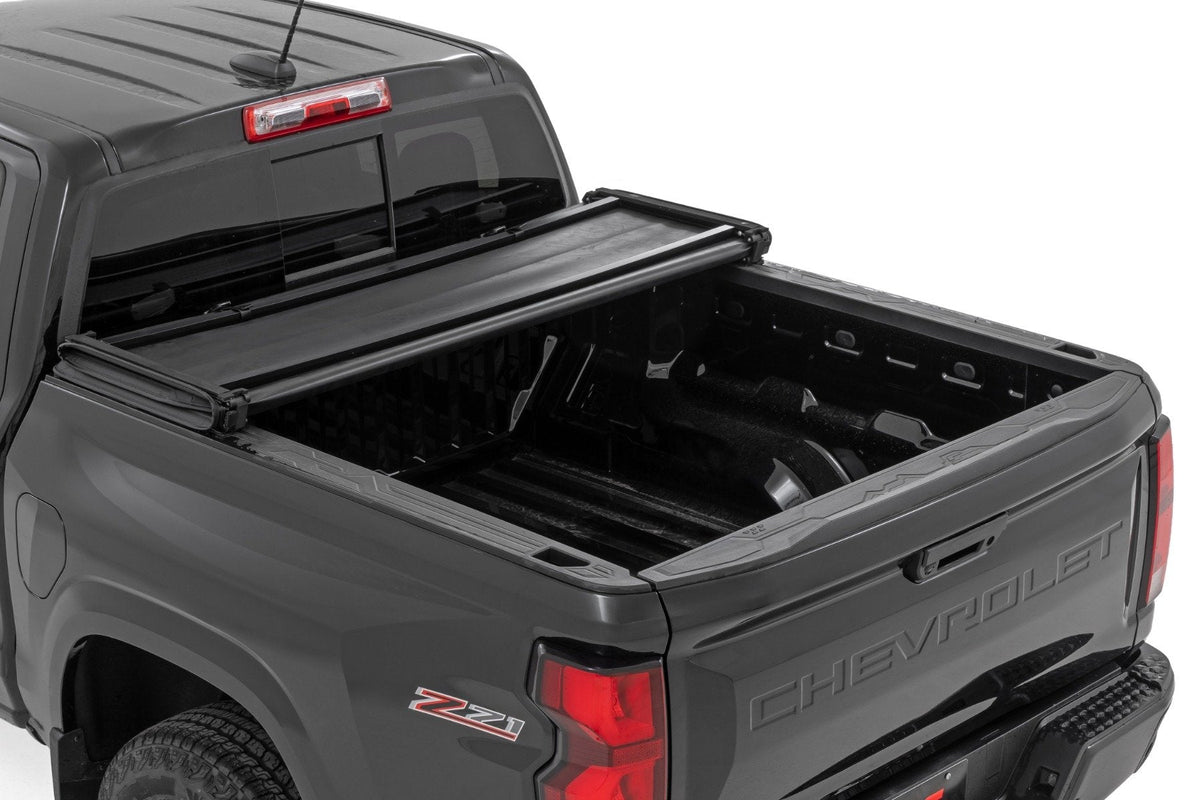 Rough Country Soft Tri-Fold Bed Cover 5 Bed Chevy GMC Canyon Colorado 2WD 4WD (23-26)