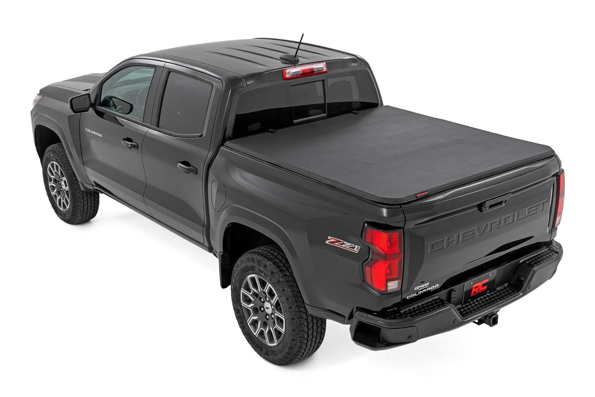Rough Country Soft Tri-Fold Bed Cover 5 Bed Chevy GMC Canyon Colorado 2WD 4WD (23-26)