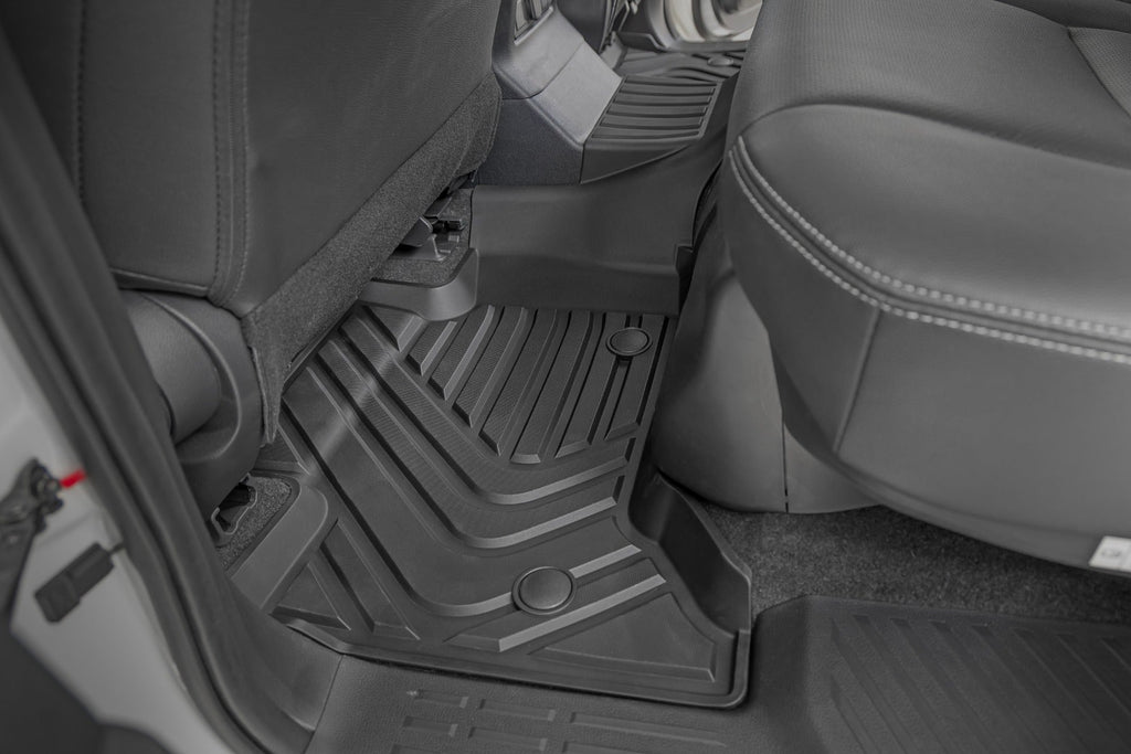 Rough Country Flex-Fit Floor Mats FR RR Toyota Land Cruiser 4WD (2024-2026)