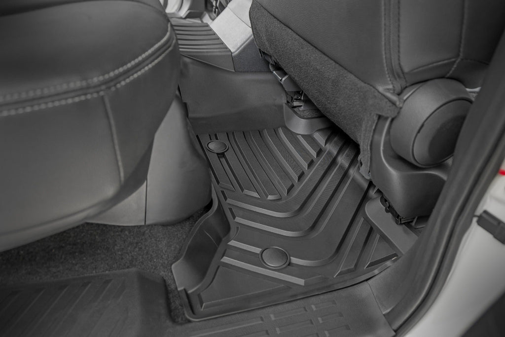 Rough Country Flex-Fit Floor Mats FR RR Toyota Land Cruiser 4WD (2024-2026)