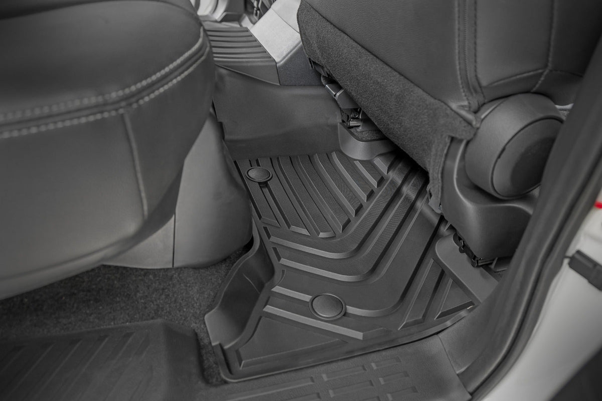 Rough Country Flex-Fit Floor Mats FR RR Toyota Land Cruiser 4WD (2024-2026)