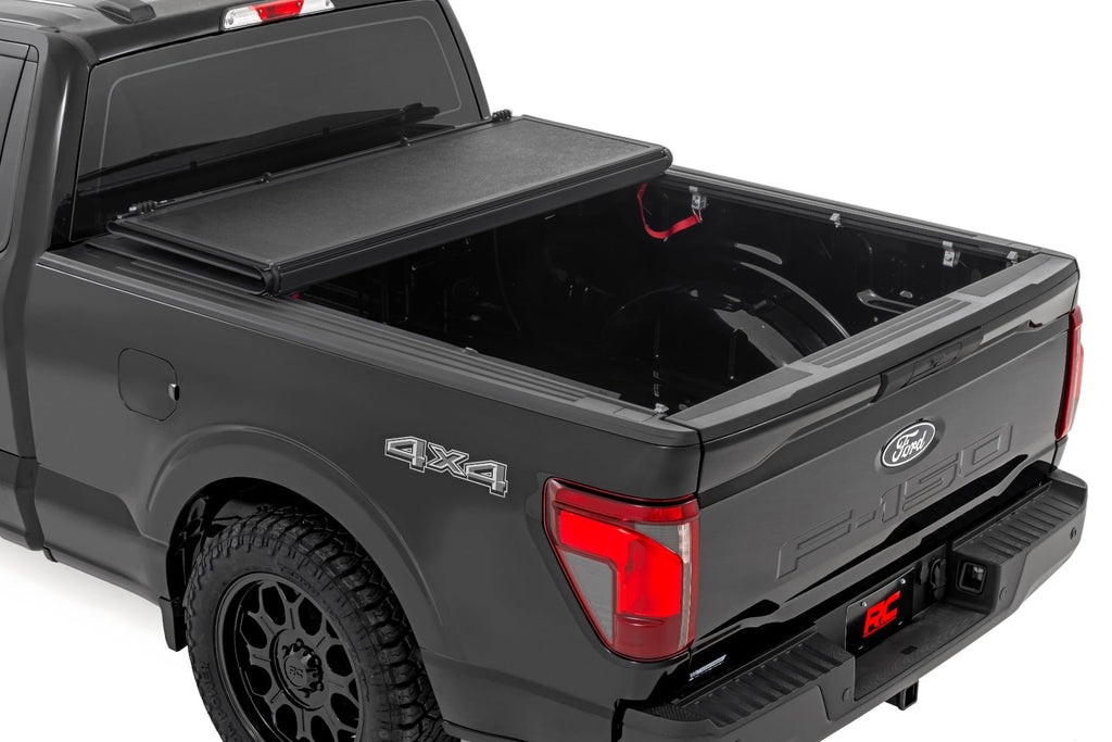 Rough Country Hard Low Profile Bed Cover 6 7 Bed Ford F-150 2WD 4WD (2021-2026)