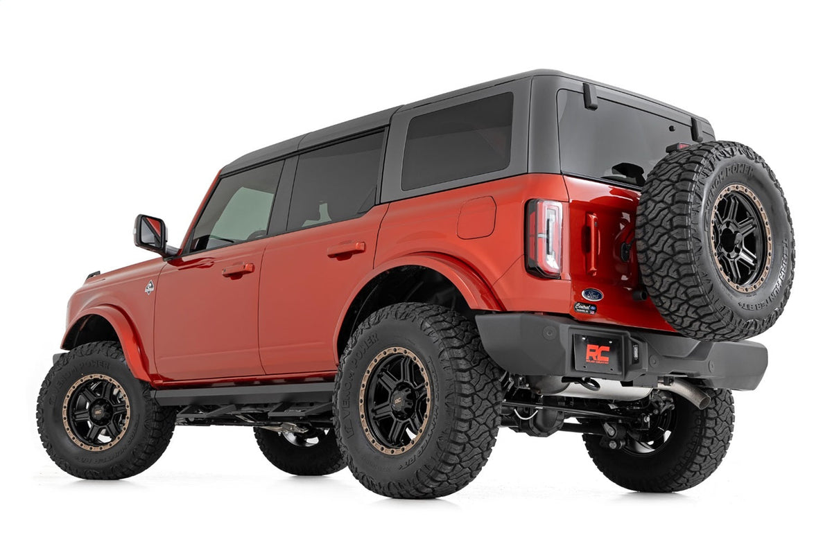 Rough Country SRL2 Adjustable Aluminum Step 4-Door Ford Bronco 4WD 2021-2026