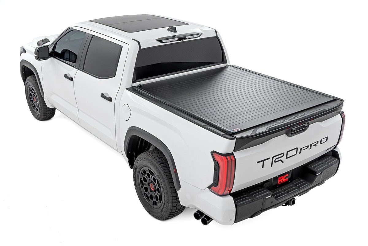 Rough Country Hard Roll Up Bed Cover 5 7 Bed Toyota Tundra 2WD 4WD (2022-2026)