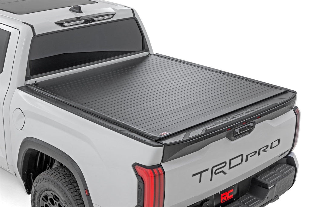 Rough Country Hard Roll Up Bed Cover 5 7 Bed Toyota Tundra 2WD 4WD (2022-2026)