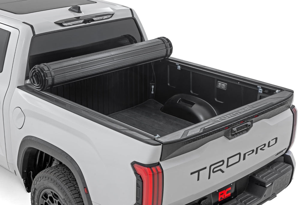 Rough Country Hard Roll Up Bed Cover 5 7 Bed Toyota Tundra 2WD 4WD (2022-2026)