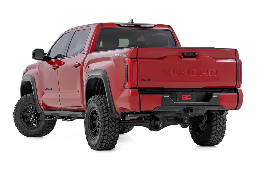 Rough Country SRL2 Adj Aluminum Steps CrewMax Toyota Tundra 2WD 4WD (2022-2026)