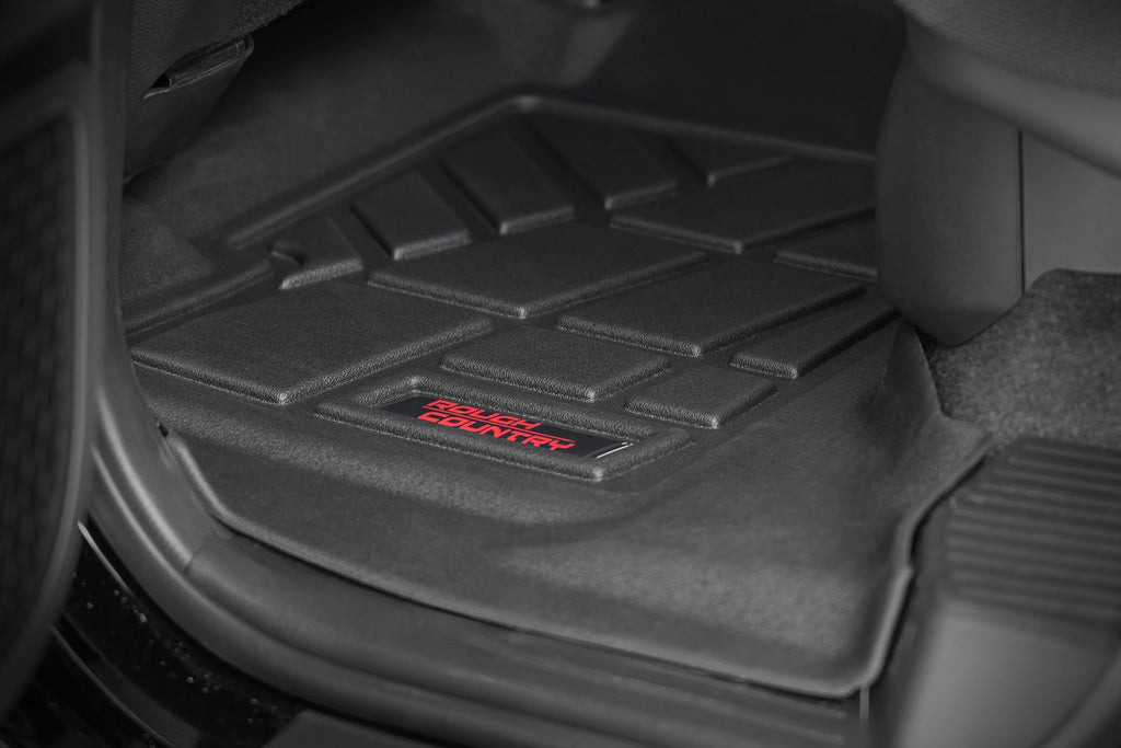 Rough Country Sure-Fit Floor Mats Front Rear Toyota 4Runner 2WD 4WD (2025-2026)