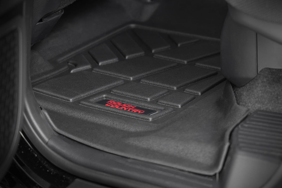 Rough Country Sure-Fit Floor Mats Front Rear Toyota 4Runner 2WD 4WD (2025-2026)