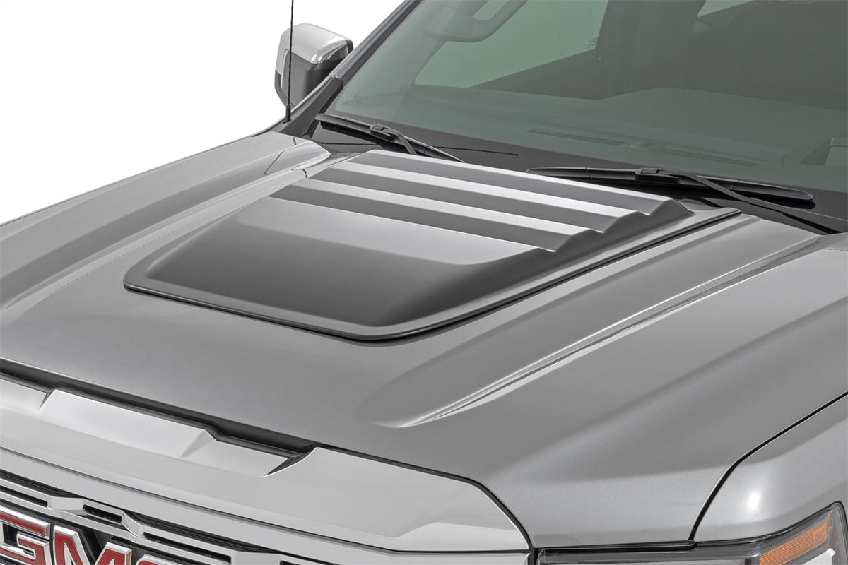 Rough Country Hood Scoop GB8 Ebony Twilight GMC Sierra 1500 2WD 4WD (2019-2026)