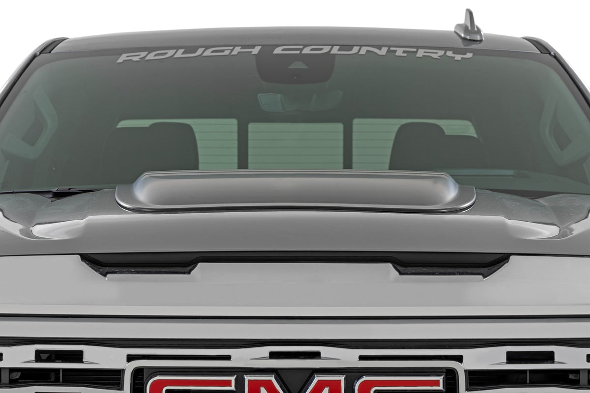 Rough Country Hood Scoop GB8 Ebony Twilight GMC Sierra 1500 2WD 4WD (2019-2026)