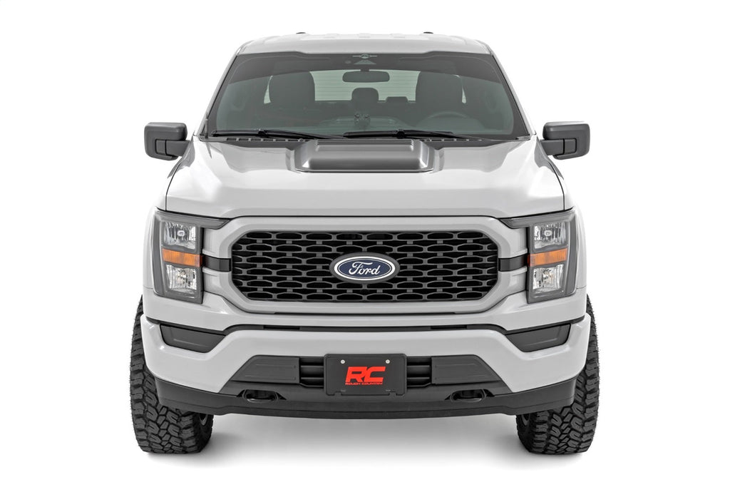 Rough Country Hood Scoop D1 Stone Gray Ford F-150 2WD 4WD (2021-2026)