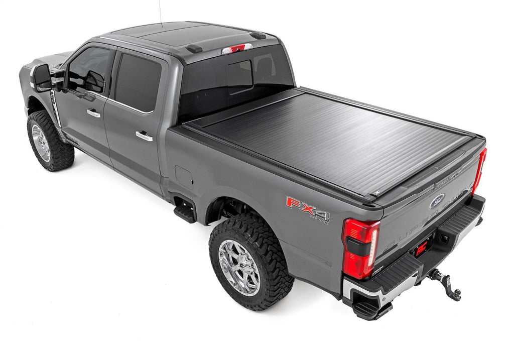 Rough Country Powered Retractable Bed Cover 6 10 Bed Ford F-250 F-350 Super Duty (17-26)