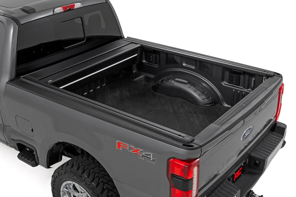 Rough Country Powered Retractable Bed Cover 6 10 Bed Ford F-250 F-350 Super Duty (17-26)