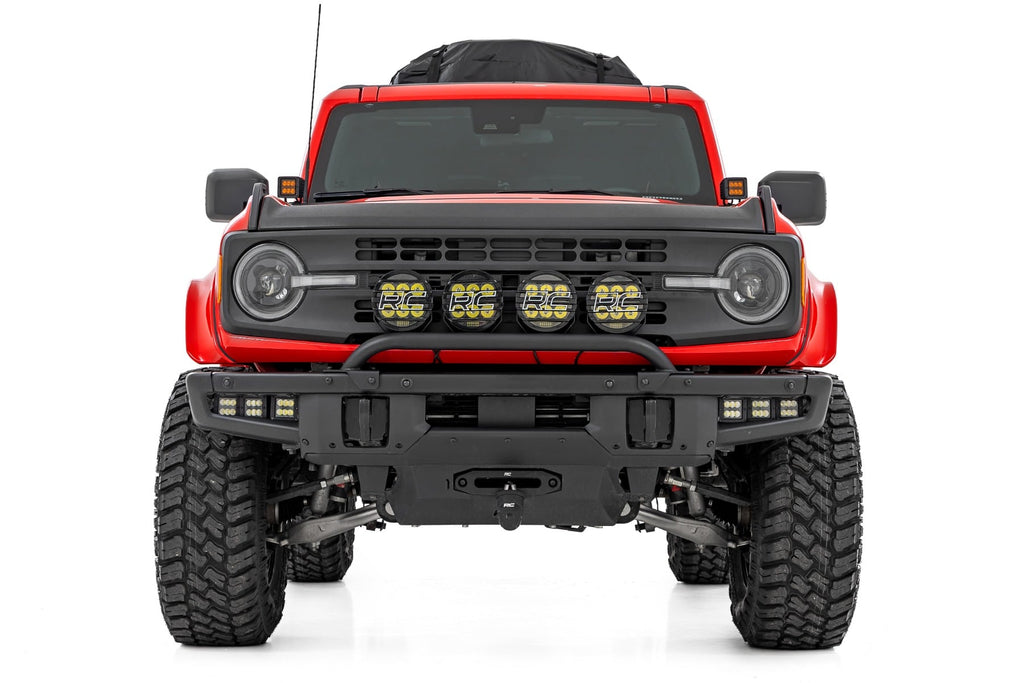 Rough Country Fender Flares PQ Race Red Ford Bronco 4WD (2021-2026)