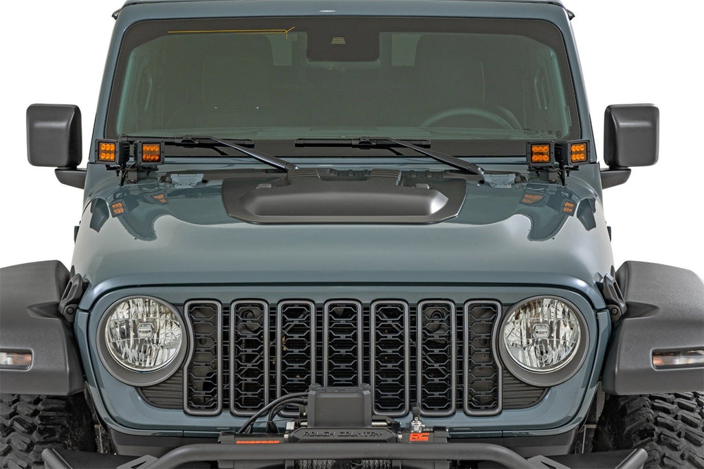 Rough Country Hood Scoop Jeep Gladiator JT Wrangler JL 4WD (2018-2026)