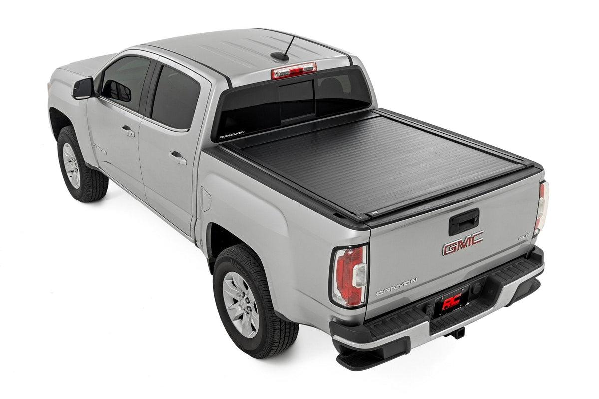 Rough Country Powered Retractable Bed Cover 5 Bed Chevy GMC Canyon Colorado (15-26)