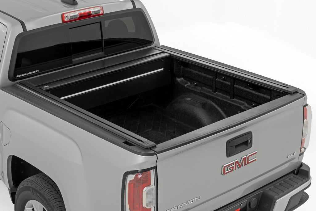Rough Country Powered Retractable Bed Cover 5 Bed Chevy GMC Canyon Colorado (15-26)