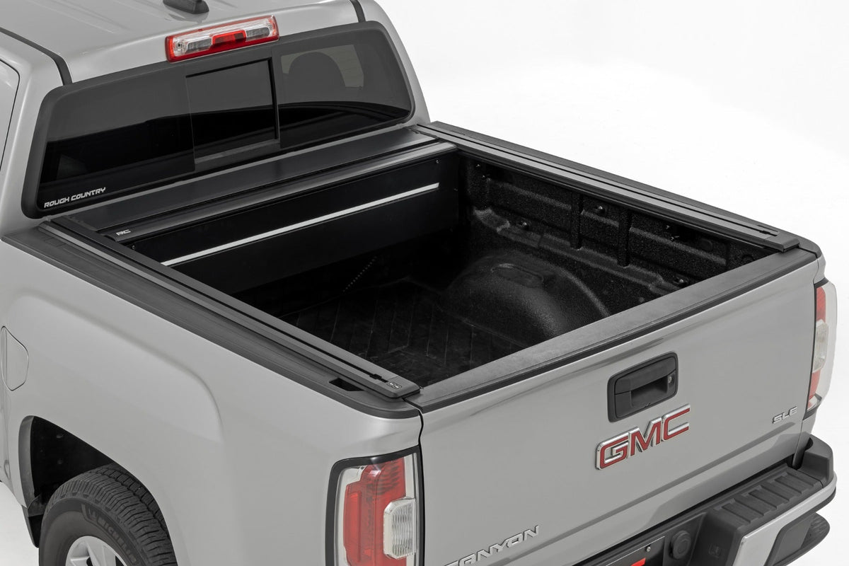 Rough Country Powered Retractable Bed Cover 5 Bed Chevy GMC Canyon Colorado (15-26)