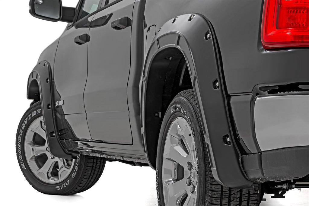 Rough Country Defender Fender Flares PW7 Bright White Ram 1500 2WD 4WD (2025-2026)