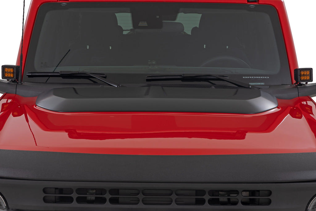 Rough Country Hood Scoop HX Antimatter Blue Ford Bronco 4WD (2021-2026)