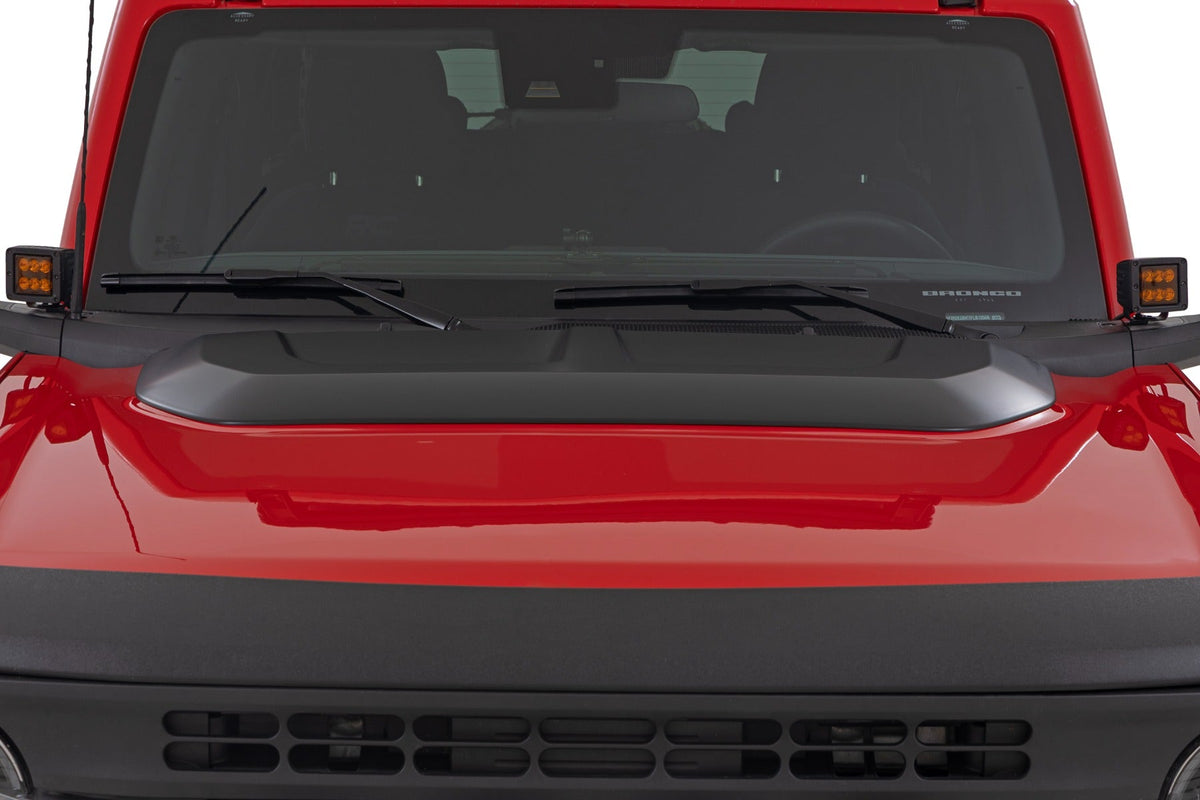 Rough Country Hood Scoop HX Antimatter Blue Ford Bronco 4WD (2021-2026)